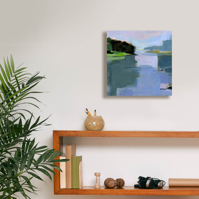  «Chauncey Creek No. 4» par Kathleen Robbins, art mural sur toile, 12 po x 12 po, H 12 po x l 12 po