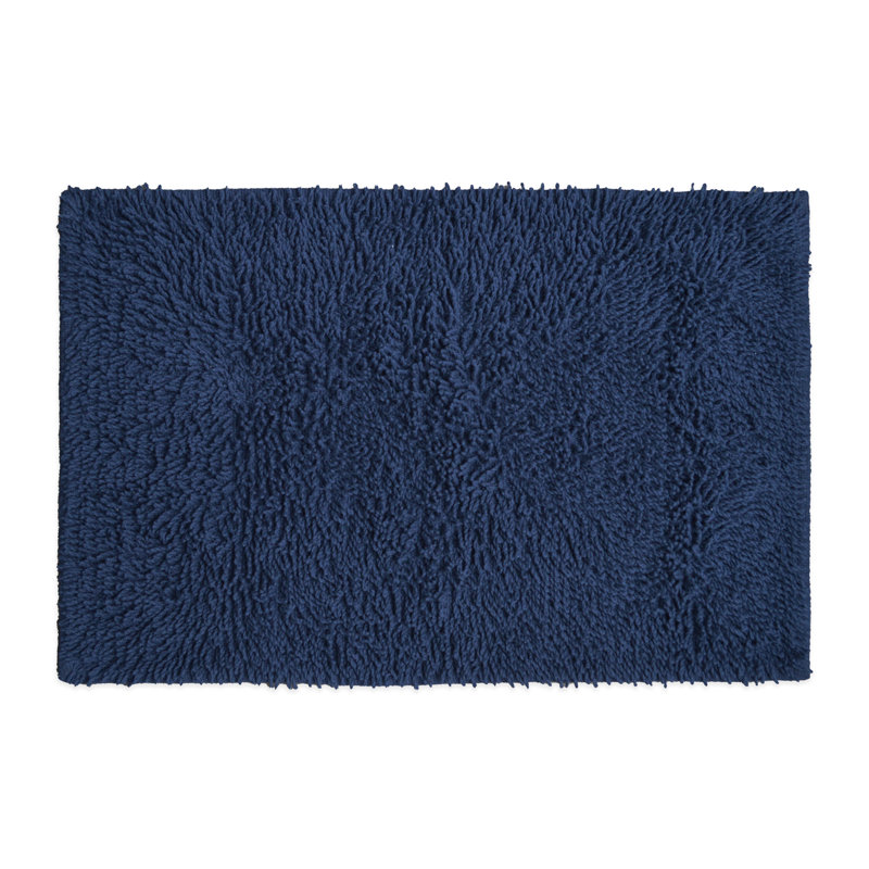 Tumble Twist Cotton Bath Mat Large, Navy