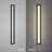 Anely Black Aluminum Rectangular Linear LED Outdoor Wall Light With Acrylic Shade-269256985