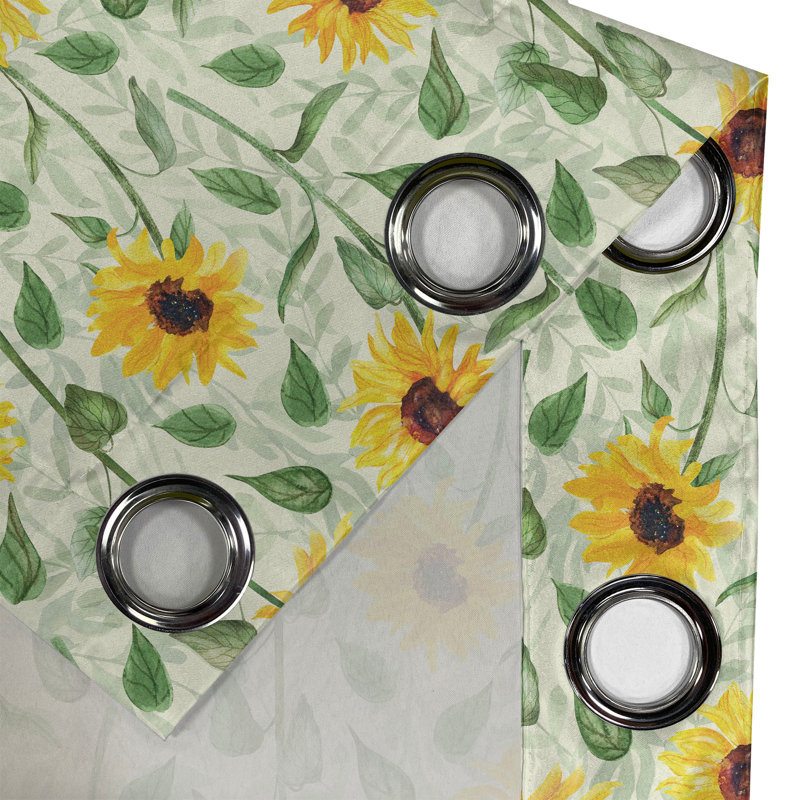 Semi Sheer Curtain Pair