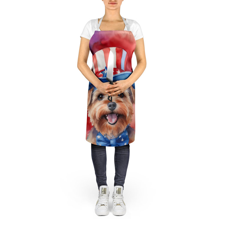 Patriotic American Apron, Norfolk Terrier