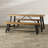 Wood Outdoor Feast - Metal Picnic Finish Structure