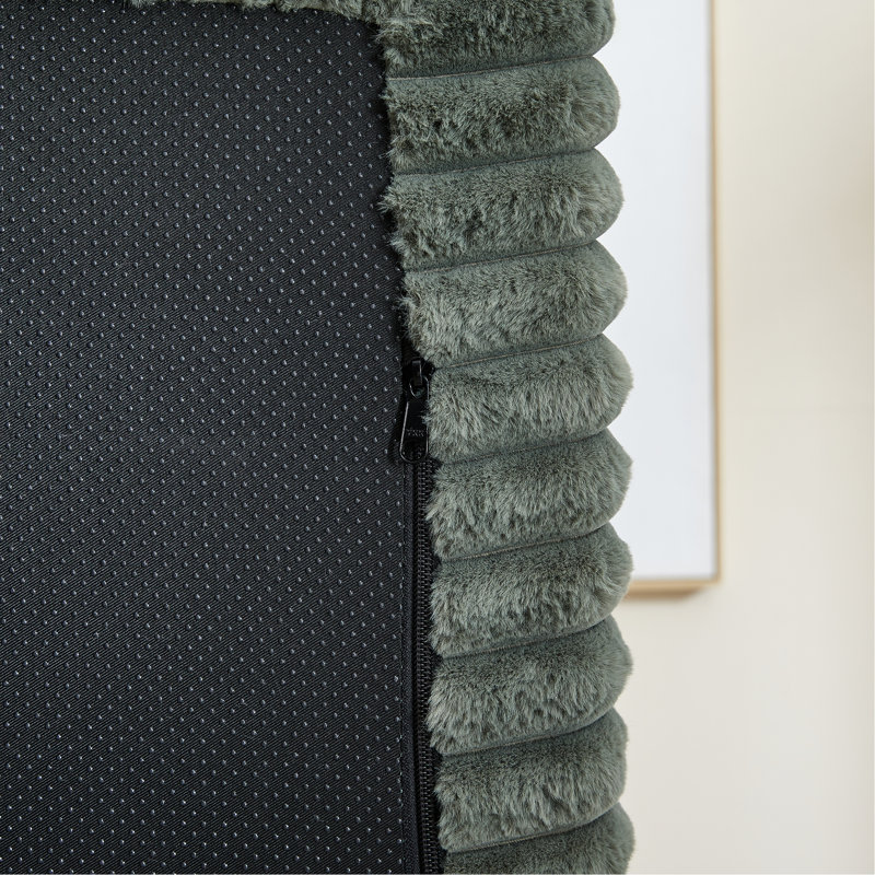 Fauteuil en velours côtelé sans assemblage