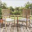 Chaise de patio en aluminium toutes saisons avec texture semblable au bois et coussin épais