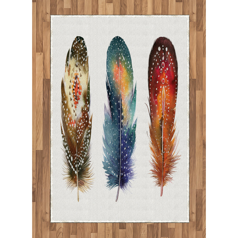 Tapis décoratif à longues fibres en polyester à haute densité Ceremonial, Rectangle— 4 pi x 5 pi 8 po