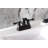 Kingston Brass American Classic Two-Handle 3-Hole Deck Mount 4" Centerset Bathroom Faucet with Plastic Pop-Up-29272516
