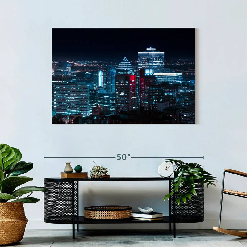 Nicci lumières du centre-ville de Montréal, H 30 po x l 45 po