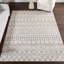 Tapis marocain à motif géométrique gris / blanc cassé Giannini-1088486550