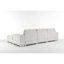 Tissu de flanelle en forme de L à 3 sièges de style nordique avec structure en bois, mousse à haute résilience, sans dossier et sans accoudoirs, assemblage simple et luxueux, assise moelleuse, design, atmosphère de conversation harmonieuse-1704244658