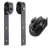 Modern Barn Door / Sete 6003 / 6.6FT Rail Track Heavy Hardware Set / Solid Panel Interior Doors-30" x 96"-Black Rail-58144610-58144611
