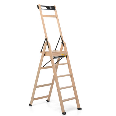 5 - Step Wood Small Step Ladder