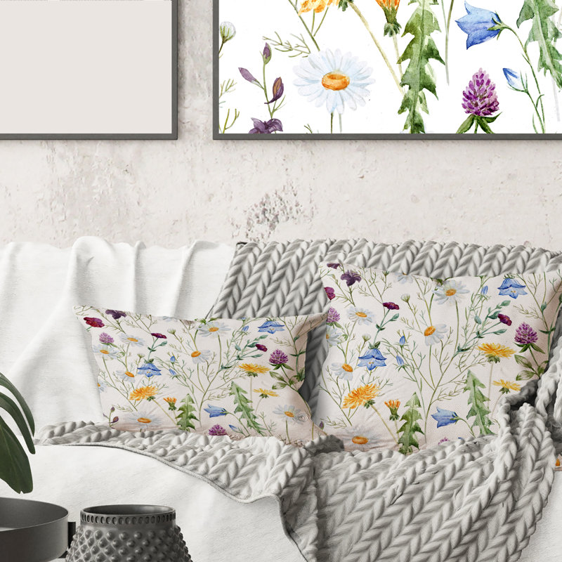 Floral Throw Pillow