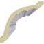 Moulure couronnée Endurathane Brightton, H 6 po x P 6 3/8 po x F 8 7/8 po x L 94 1/2 po, (répétition 1 3/8 po), apprêtée en usine