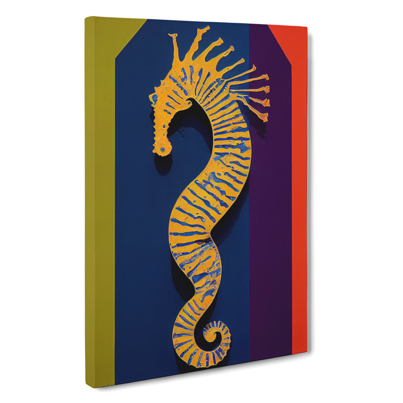 Seahorse Art - Wrapped Canvas, 60cm H x 40cm W x 3cm D