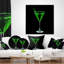 Absinthe sur fond noir - coussin autre imprimé-30744279-30744282