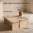 Modular Travertine Coffee Table Set of 2