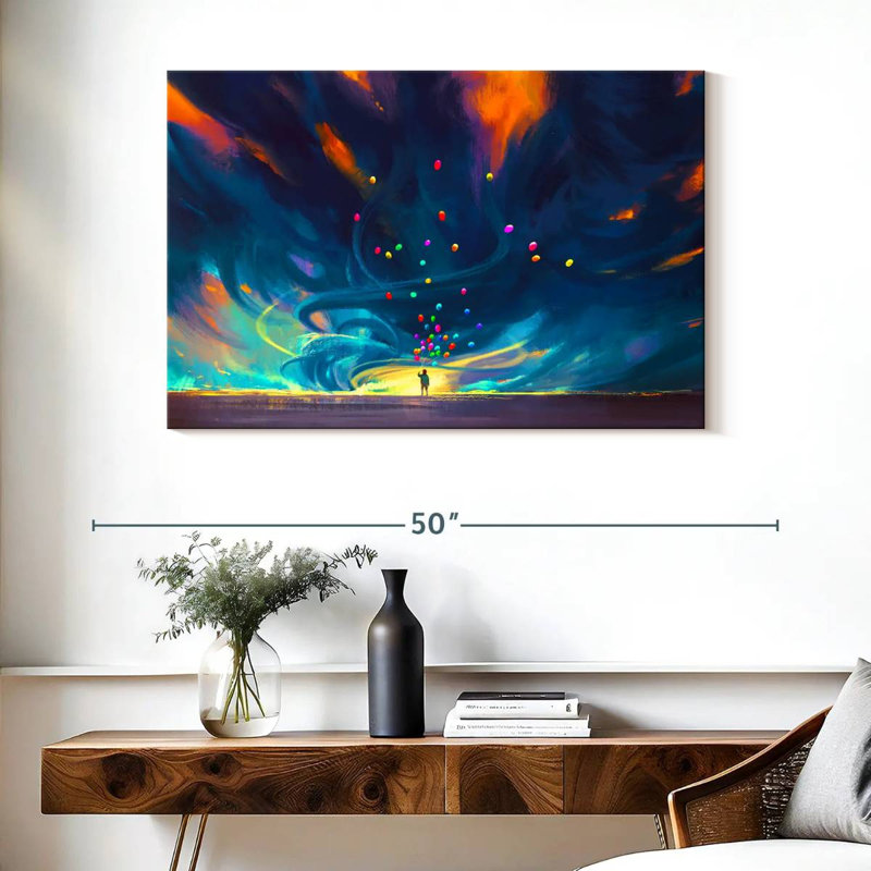 Ashelle fantaisie acrylique, H 26 po x l 39 po