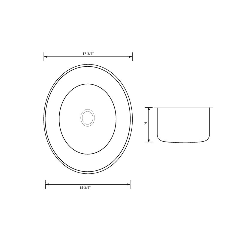 Évier en acier inoxydable encastré à cuve simple encastrable 17 po ONEX®