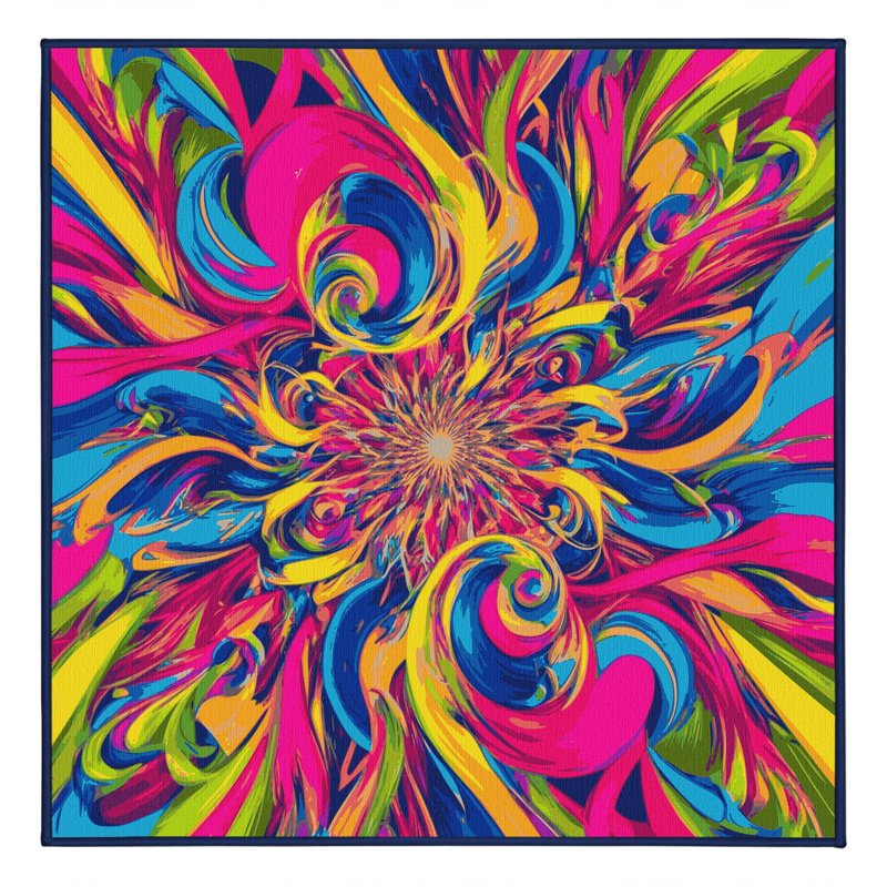 Cosmic Vortex Rug, Rectangle 6' x 9'