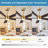 5 Blades Indoor Ceiling Fan Dimmable LED Light Kit And Remote , 6-Speed Noiseless Reversible DC Motor-2054405702-2069691782