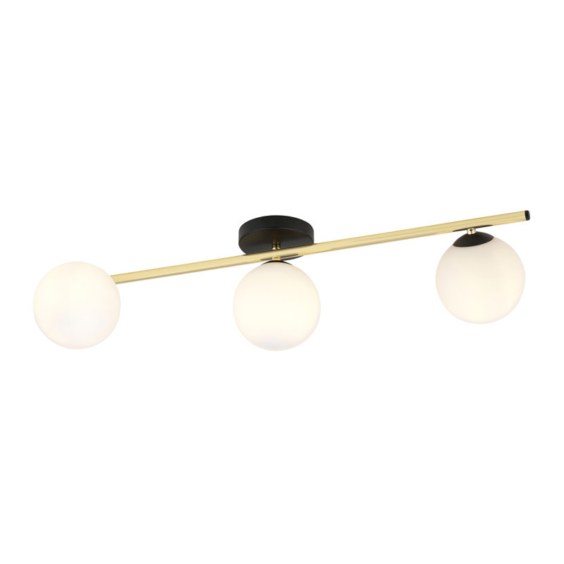 Wodina 3 - Light Geometric Chandelier, Black, White