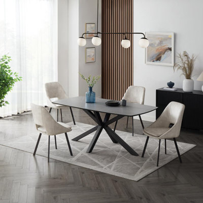 Deanie 4 -Person Stone Dining Set