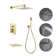 Pressure Balance Shower Faucet Complete Shower System with Rough-in Valve