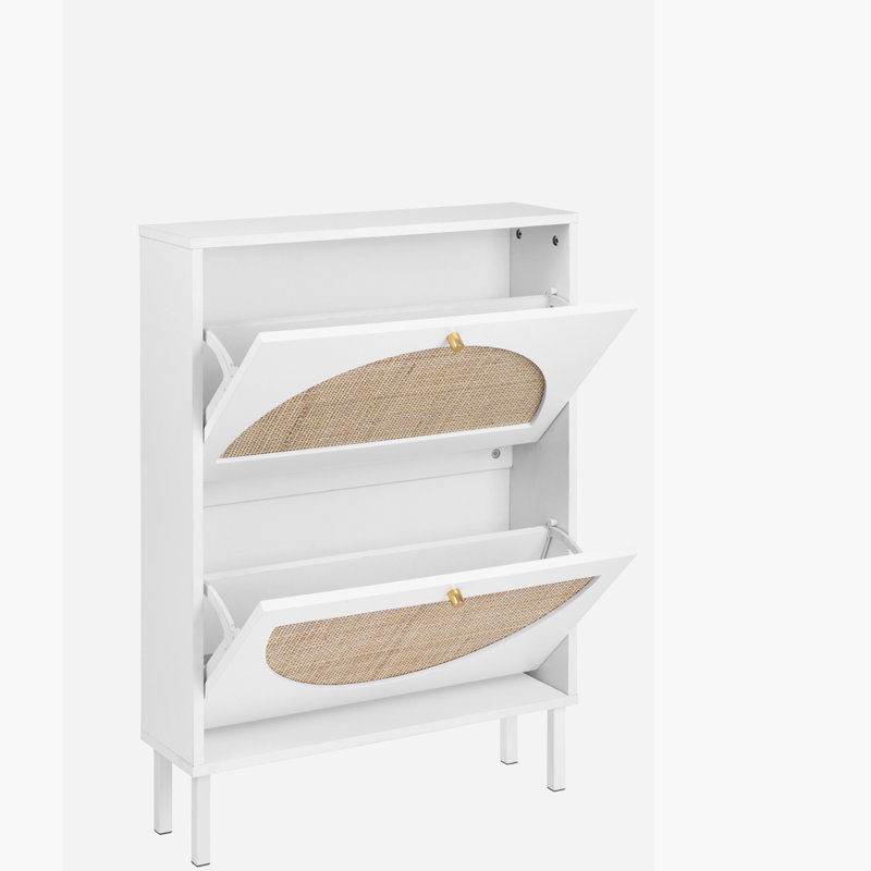 Shoe Storage Cabinet, White
