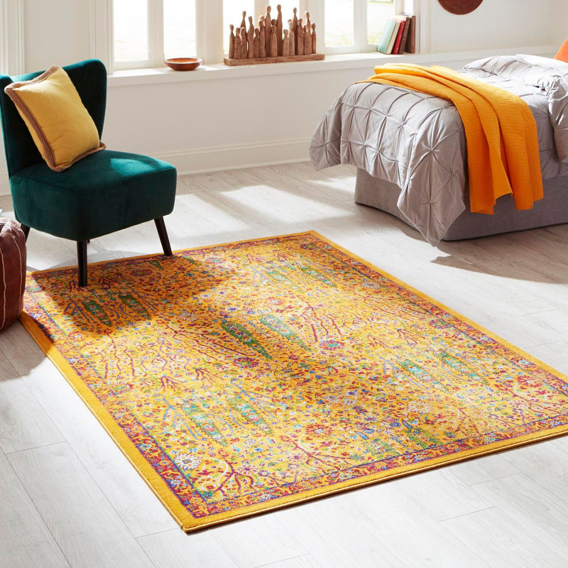 Tapis floral multicolore, Rectangle 2 pi x 3 pi