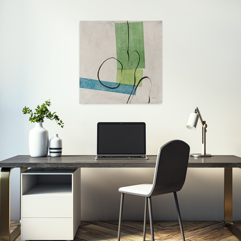 Harmony II Abstract Modern Art, 18" H x 18" W