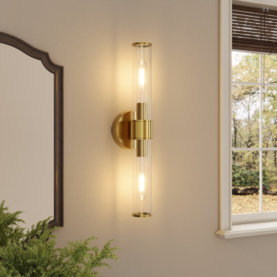 Applique murale moderne rechargeable de 20 po avec télécommande, lumière DEL sans fil à intensité variable