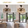 20"  Ceiling Fan with Light, Hand-Made Rattan String Shade, 6 Light and 3 Fan speed