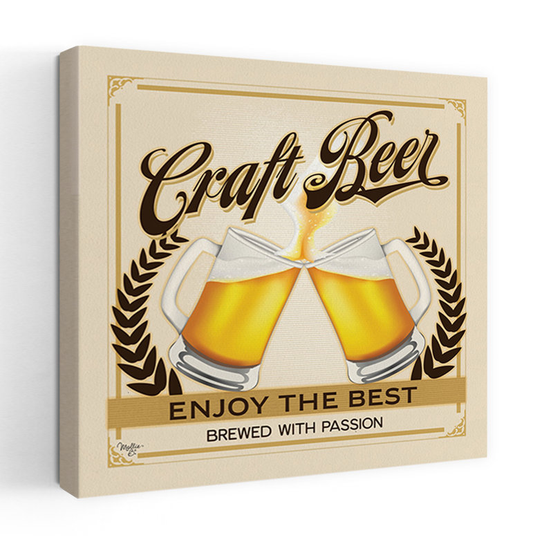 Craft Beer Enjoy The Contemporary Art, H 18 po x l 18 po