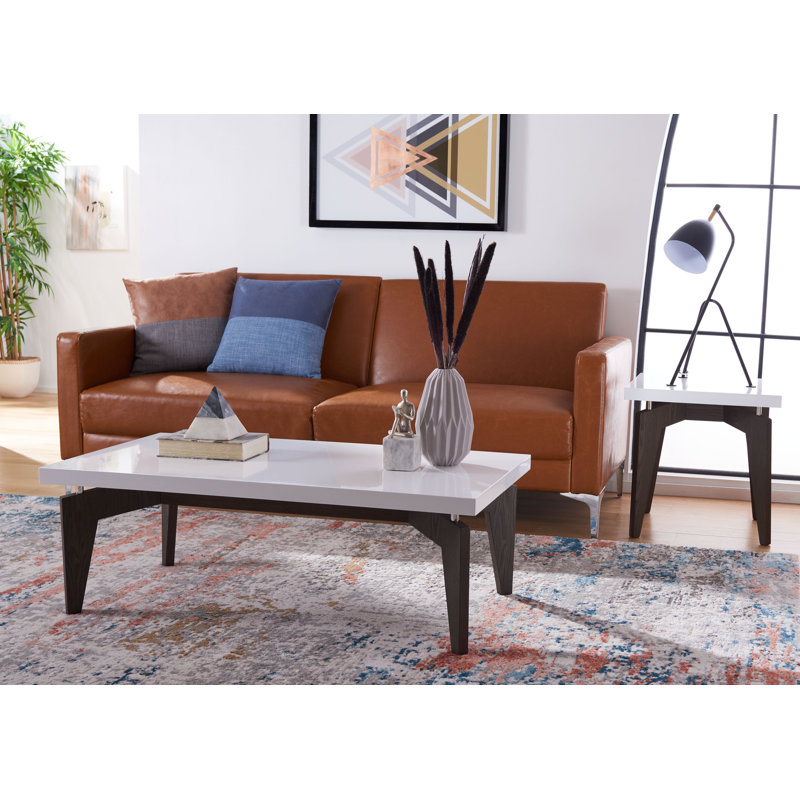 Ensemble de 2 tables basses Crossville, Marron foncé