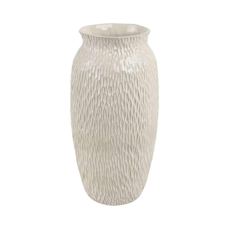 Vase en céramique Home Decor Pottery, Hauteur totale: 15 po