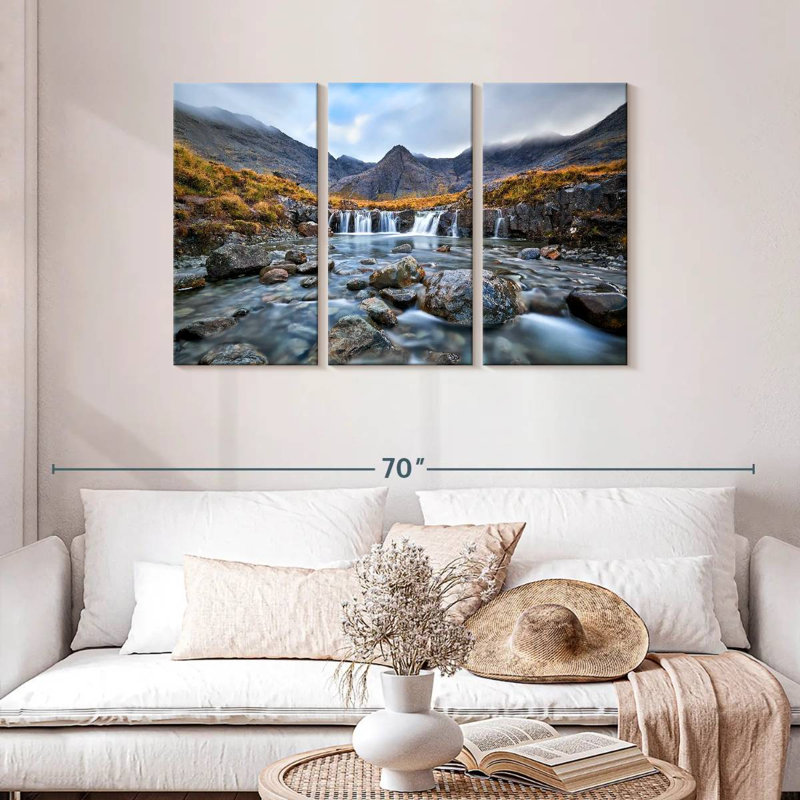 Cascade Alvord Fairy Pools, H 28 po x l 45 po
