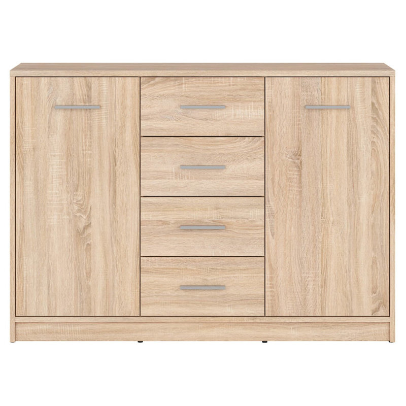 119 cm W Chest of 4 Drawers, Oak Sonoma