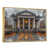 Toile avec cadre flottant or
