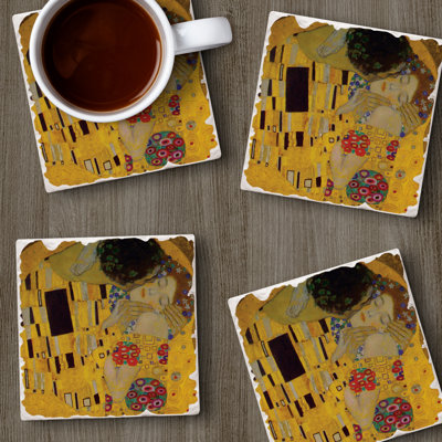 Paquet de 4 sous-verres Thirlystone The Kiss