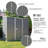 Absco Space Saver 7 ft. W x 3 ft. D Metal Lean-To Storage Shed-111668719