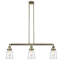 Luminaire suspendu linéaire pour îlot de cuisine à 3 lumières Galaviz-32985310-32985308-32985309