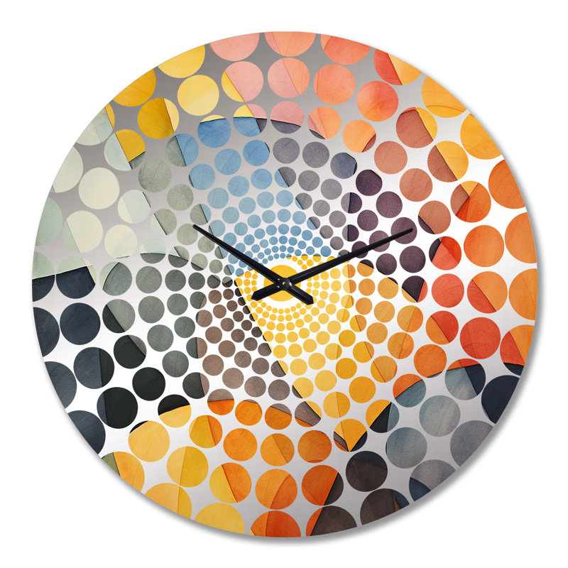 Plimpton - Horloge murale géométrique abstraite, Grand