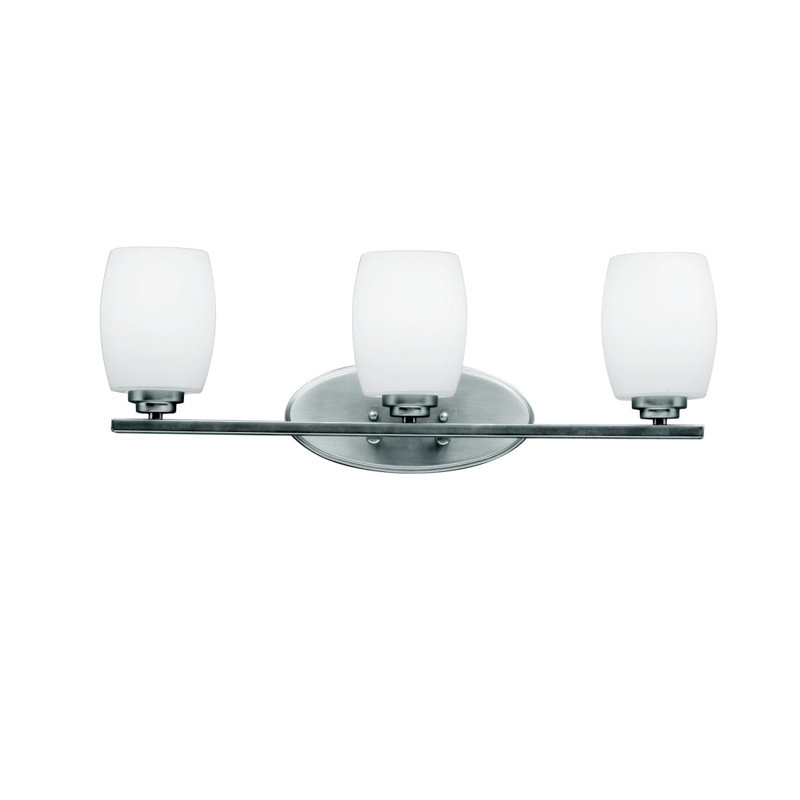 Esmont 3 - Light Dimmable Vanity Light, Brushed Nickel, Incandescent