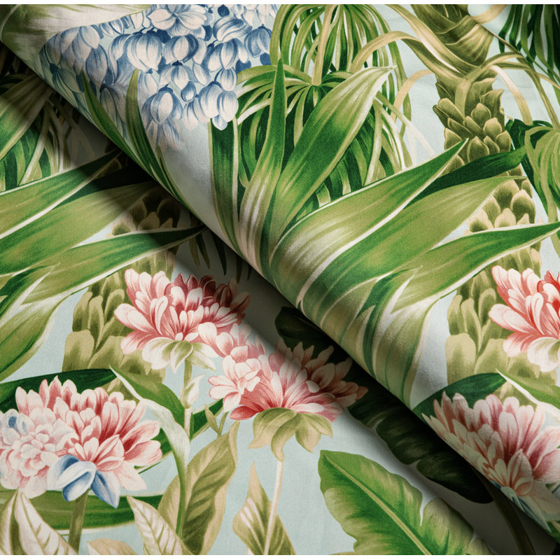 Mindoro Caluya Print Fabric, Green/Blue