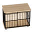 Mobilier en bois pour chenil, cage pour chien, cage pour chien avec plateau pour chiens de taille moyenne à grande,