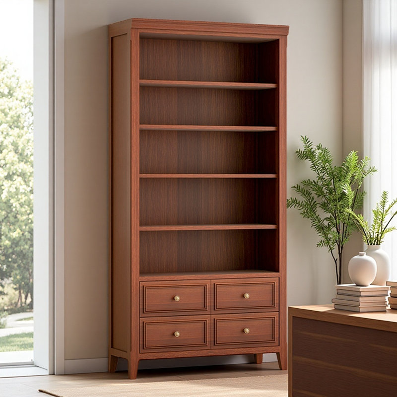 Simple Retro Design Display Cabinet, Brown