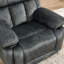 Fauteuil inclinable manuel en microfibre de 38,58 po de largeur avec rembourrage rembourré et poche de rangement latérale (ensemble de 2)-234985625