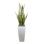 Faux Snake Plant (Sansevieria) Plant in Fiberstone Pot