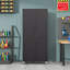 Armoire de rangement 71 po en métal noir avec roulettes - Armoire de rangement robuste pour outils pour la maison, le bureau, l'école et le garage