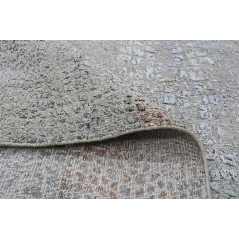Handmade Silk and Wool Area Rug, Rectangle 12' x 15'